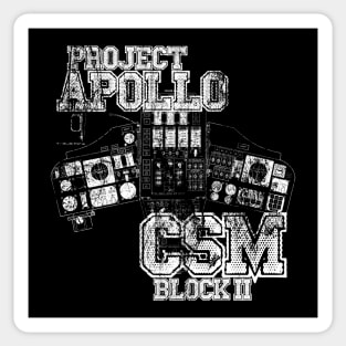 Project Apollo CSM Block II (White Print) Sticker